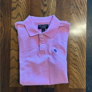 Abercrombie & Fitch Pink Polo Shirt